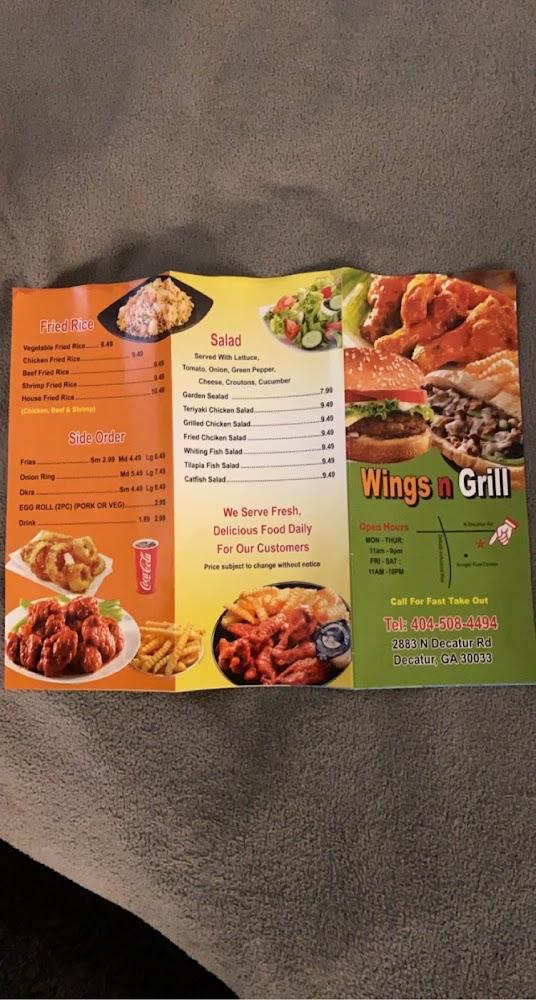 Wings N Grill Menu image 1